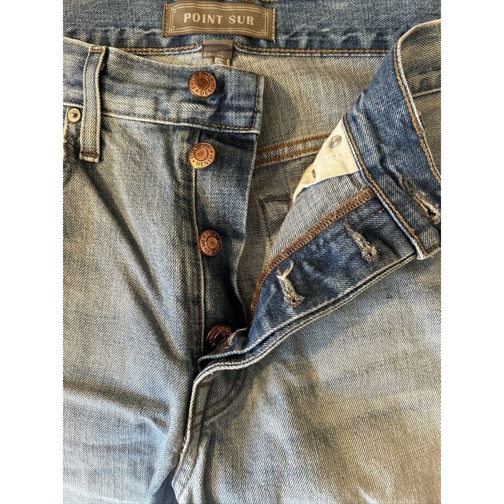 J.Crew Point Sur Canyon Mid-rise Boyfriend Jean Faded Blue Wash Selvedge Ed 27 - Picture 9 of 10
